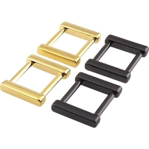 Metal Square Buckle Gun Black Gold Color Alloy 1/2'' O D Ring Luggage Hardware Removable Buckles for Bag Accessories(12pcs)