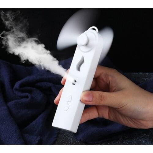 Mini Handheld Air Cooler Portable Humidifier Fan USB Charging Small Personal Cooling Tools for Home Office Outdoor N0PF