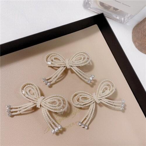 Fashion Women Rhinestone crystal Barrette hairpin flowers Hair Clips Girls delicate Ponytail Hair Accessories wholesale