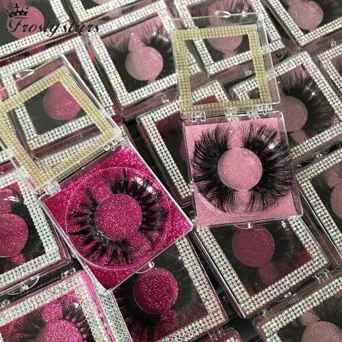 False Eyelashes Mink Lashes Extension 25mm 5D Mink Eyelashes Full Strip Lashes Packaging Boxes Case Bulk Fake Lashes Mink Bulk