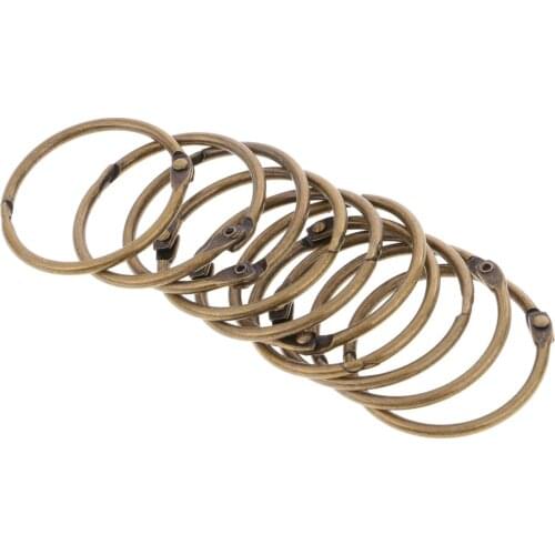 10 Pieces Alloy Open Split Jump Rings Findings for Jewelry Making Silver Color/Bronze DIY Jewelry Findings