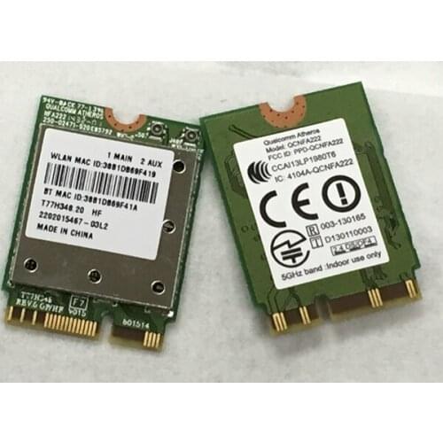 SSEA NEW Wireless Card for Atheros QCNFA222 AR5BWB222 802.11a/b/g/n 2.4GHz/5GHz NGFF Wifi Bluetooth4.0 Network Card 300Mbps