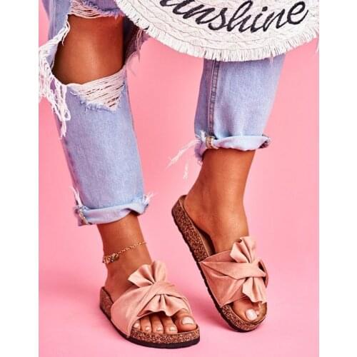 Newest Ladies Slippers with Fashionable Butterfly-knot Summer Beach Fairy Style Hot Style Slippers Casual Sandals for Women