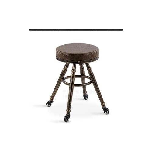 New wrought iron rotary stool Beauty stool Makeup nail stool Shampoo massage
