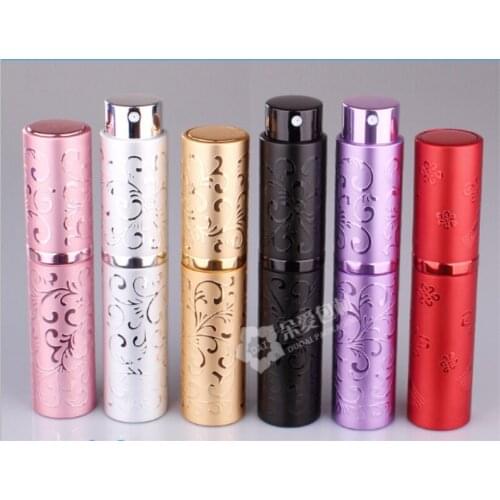 10ML Portable Spray Bottle Refillable Empty Perfume Atomizer Travel Accessories Scent Pump Cosmetic Container 100pcs