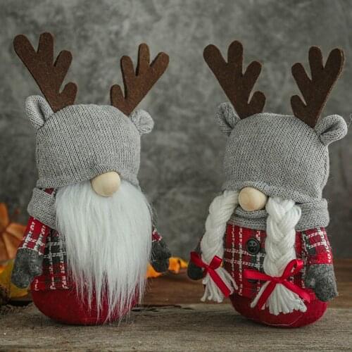 Christmas Gnome Decoration Handmade Tomte Santa Plush Doll Christmas Decorations Home Decor