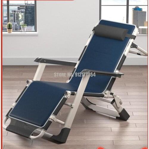 Recliner Folding Lunch Break Chair Balcony Leisure Home Back Chair Office Siesta Sleeping Chair Lazy Chair Beach Chair