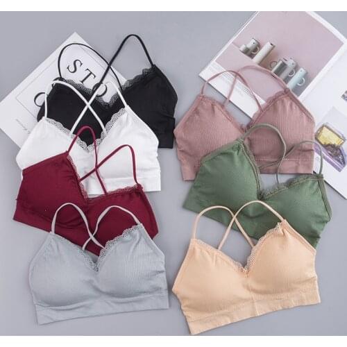 SP&CITY Seamless Bralette Simple Solid Sexy Bras Chest Tops Wire Free Brassiere Women Lingerie