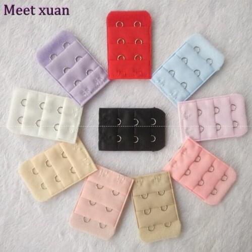 Wholesale Bra Extenders Strap Buckle Extension 2 Rows 2 Hooks Clasp Straps Women Bra Strap Extender Intimates Accessories