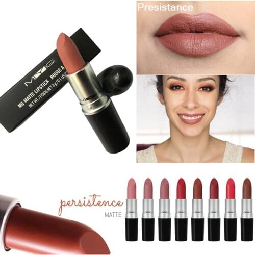 MYG Nude Lipstick Matte Finish Moisturizing Lip Stick Russian Red Lady bug Rubby Woo Sin Diva
