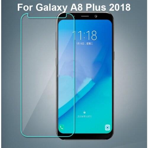 Tempered Glass For Samsung Galaxy A8 Plus 2018 Screen Protector Film Glass For Galaxy A8+ 2018 Tough Protection Glass Cover