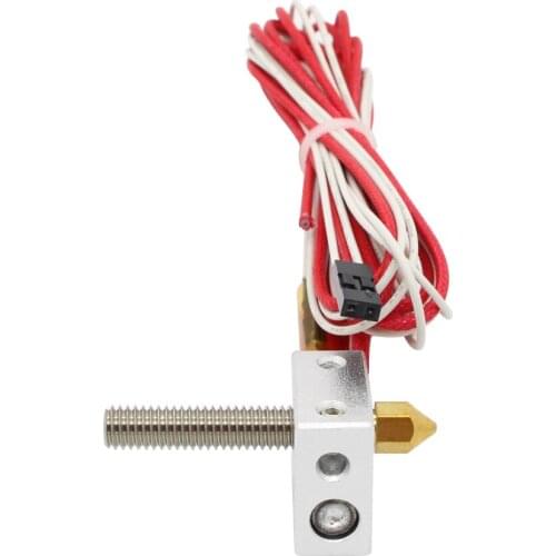 5pcs MK8 Extruder Hot End Kit DIY Hot End + Heater Cartridge Aluminum Heat Block For Prusai3 3D Printer Parts 1.75mm 0.4mm