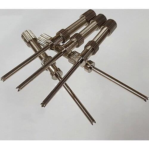 50pcs Threaded thimble Screw probe Pogo pin Telescopic test needle 186-1Q Long stroke probe with external thread spiral pin