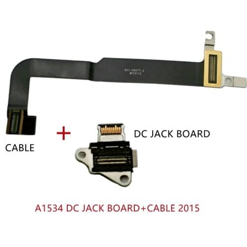 A1534 2015 821-00077-02/A 923-00412 EMC 2764 DC-IN I/O USB C Charging Power DC Jack Board cable FOR MacBook Retina 12" A1534