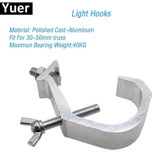 Aluminium Material Light Hooks Fit For 30-50mm Load Bearing 40kg Equipment Security Clamp Disco DJ Accessories Club Light Hooks