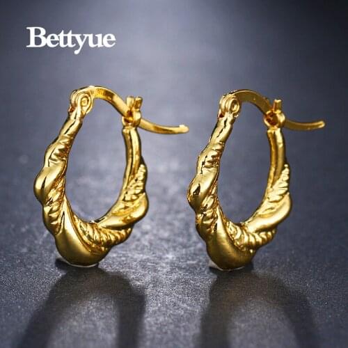 Bettyue Brand Charm Fashion Elegance Hight Quality Metal Wholesale Luxury Jewelry Earrings For Woman Wedding Party Gifts