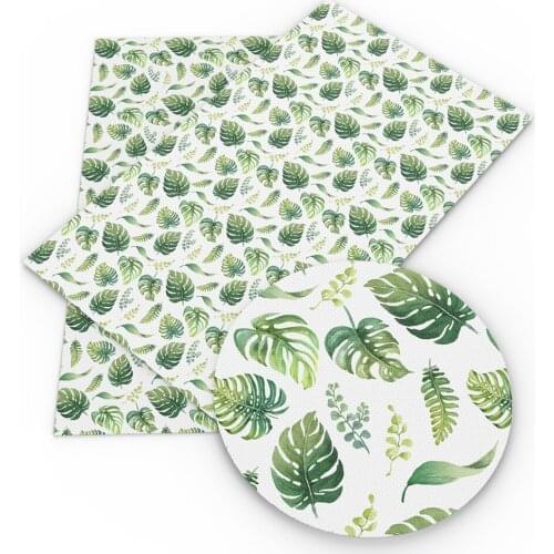 20*33cm Flower Faux Synthetic Leather Fabric For Bow-knot Bags Wallet Earring Phone Case Scrapbook DIY,1Yc8205