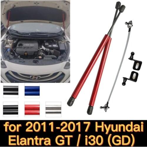 Gas Struts for 2011-2017 Hyundai Elantra GT / Hyundai i30 (GD) Modify Front Hood Bonnet Lift Supports Shock Dampers Absorber