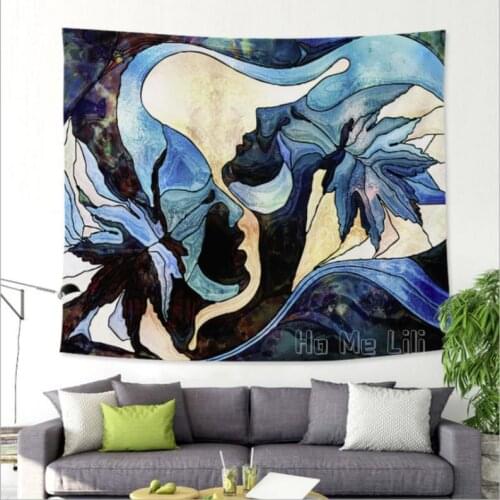 Lovers Tapestry Large Wall Hanging Abstract Wall Art Wall Decoration Lover Creative Home Decoration