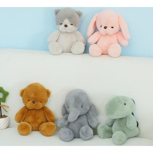 Creative Forest Rabbit Dinosaur Bear Plush Stuffed Soft Toy Sleeping Animals Children Girlfriend Birthday Gift Kawaii Room Decor