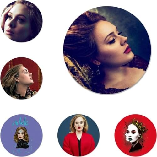 Singer Adele Adkins Icons Pins Badge Decoration Brooches Metal Badges For Backpack Decoration