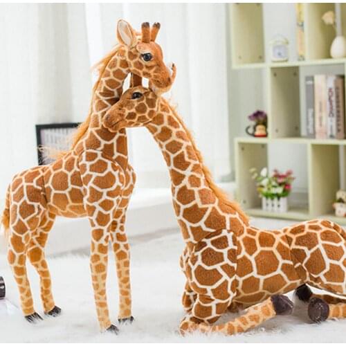 Cute Plush Toy Simulation Giraffe Animal Plush Stuffed Doll Kids Toy Home Decor Photo Props Birthday Gifts Kids Toys