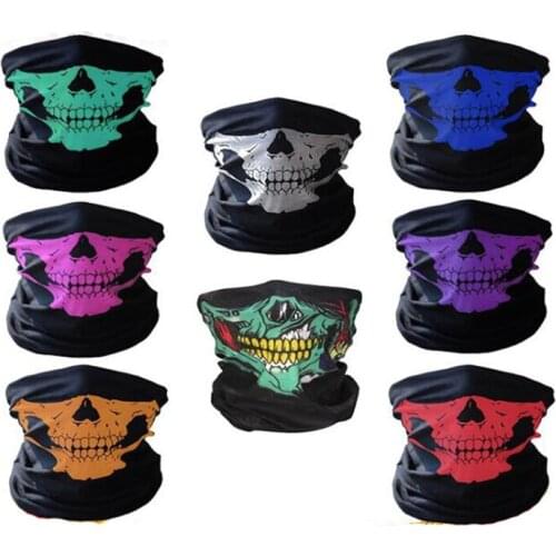 Multi-functional magic scarf riding mask warm Halloween mask Cosplay funny gadgets changeable skull scarf Gag Funny Joke