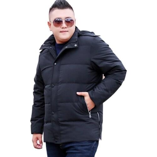 New Winter Park Hooded jacket Mens Warm Black jacket Fashion Casual Long section Extra Large size 9XL 10XL Army green jacket