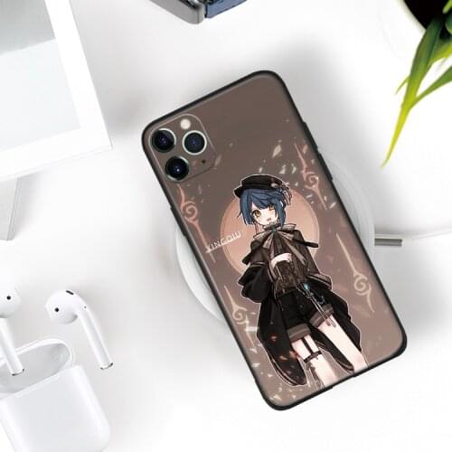 Genshin Impact Xingqiu Soft silicone for iPhone Se 6 6s 7 8 Plus X XR XS 11 12 Mini Pro Max glass TPU phone case cover shell