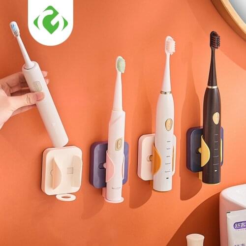 Punch-free Electric Toothbrush Toilet Rack Wall-mounted Bathroom Storage Anti-leakage Toothbrush Drain Bracket GuanYao