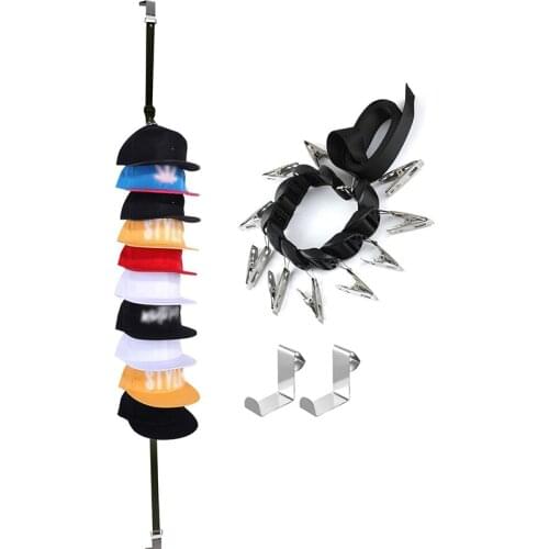 New Baseball Cap Rack Hat Holder Rack Home Organizer Storage Door Closet Hanger storage organizer Hat Hanger For Door