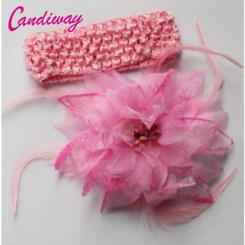 New Arrival Pink Hair Clip Hairwear Women Girl Bridal Flower Hairpins Barrette Wedding Decoration Hair Accessories Headband