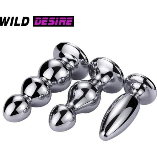 New Large Huge Metal anal beads butt plug dildo vaginal BDSM insert sex toys for men women strapon anal dilator Intimate 18