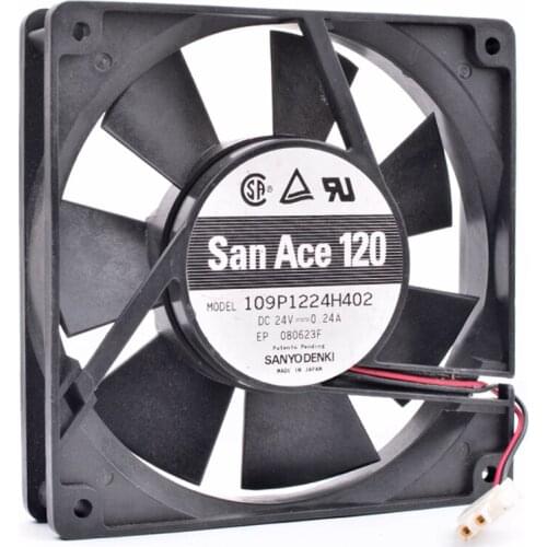 Original 1091224H402 12cm 12025 120mm fan 120x120x25mm DC24V 0.24A inverter cooling fan