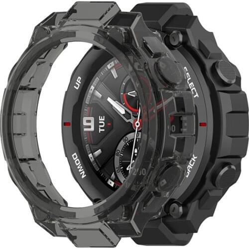 Anti-Fall Watch Case for Amazfit T-Rex Watch Accessories Replacement Soft TPU Sleeve Cover Protective Shell