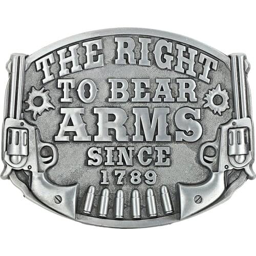 Western Cowboy Zinc Alloy Letter Simple Atmospheric Belt Buckle