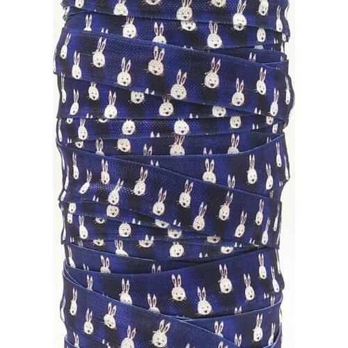 Q&N ribbon wholesale/OEM 5/8inch 16mm 160624021 NT design printed folded over elastic FOE 50yds/roll free shipping