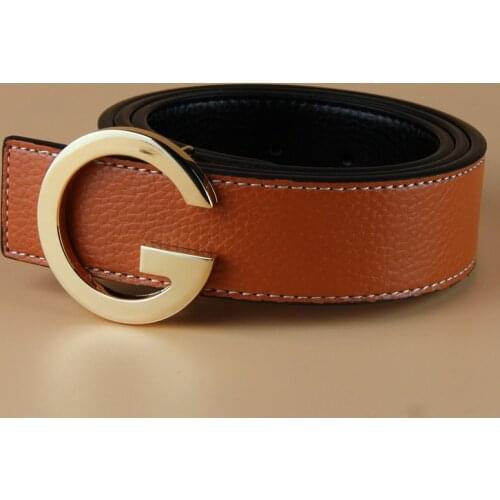 Aoluolan Men Top Quality Genuine Luxury Belts for Men Strap Male G BELT fashion luxury brand for jeans for dress