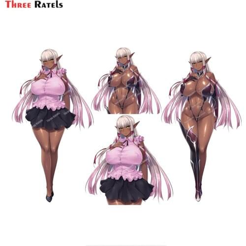 Three Ratels D229 3D Anime Stickers For Youkoso Sukebe Elf No Mori E Character Personalized Vinyl Waterproof Decals