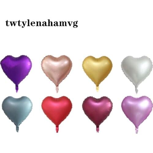 New Metal Color Love Peach Wedding Anniversary Party Holiday Decor Foil Balloon Happy Birthday Mothers Day Gift Childrens Toys