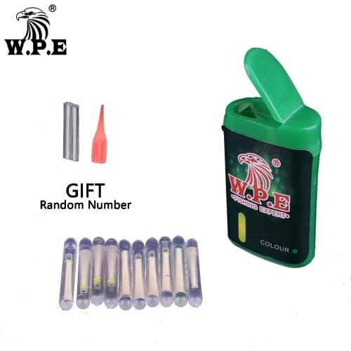 W.P.E Fishing Buoy Fluorescent Light Stick 10/20/30pcs 4.5*39mm Luminous Stick Luminous Carp Fishing Tackle Light Night Float Pe