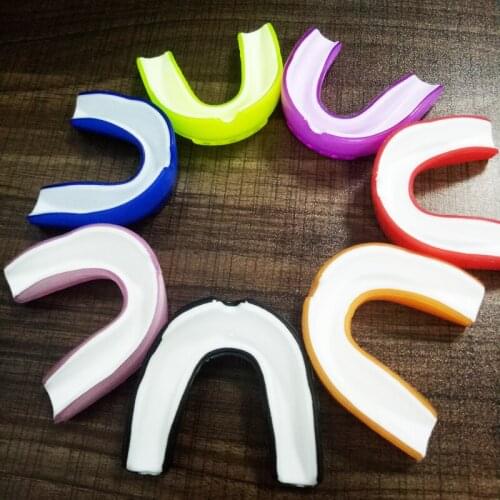 Mouth guard Silicone double side Gum Shield Grinding Teeth Protector For Boxing MMA Basketball Football taekwondo Muay Thai