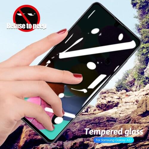 Full Cover Anti Spy Protective Glass For Samsung A51 A71 2019 A515 A715 515F 715F 51 71 A515F 715 Glass Privacy Screen Protector