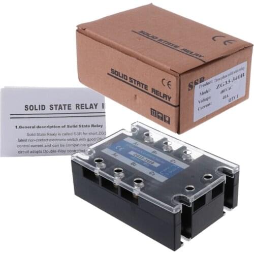 ZG33-340B 40A DC Control AC Three Phase Solid State Relay SSR Module