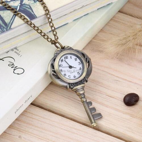 100pcs/lot DHL Free Shipping Pocket Watch Necklace High Quality Fob Watch Wholesale Christmas Gift Watch