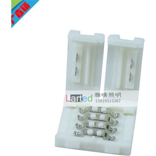 1000Ps 10mm Female 4 pin RGB LED connector for 3528 5050 335 RGB LED Strip Light