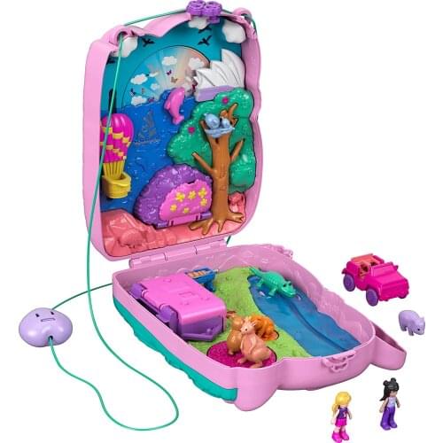 2021 Original Mattel Polly Pocket Koala Adventures Bags Girls Home Toys for Children Mermaid Kids Reborn Dolls Girls Toys