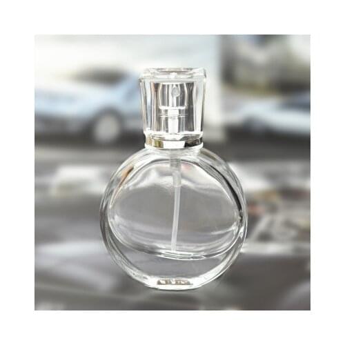 25ml New Style Portable Diamond Glass Refillable Perfume Bottle With Aluminum Sprayer Empty Cosmetic Parfum Case With Atomizer