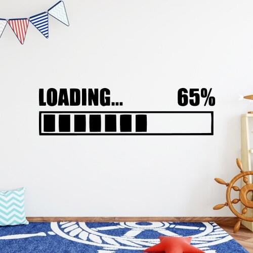 3D Loading Gamer vinyls Wall Stickers Home Decor Murals Vinyls Stickers For Babys Rooms Kids Room Decoration Accessories