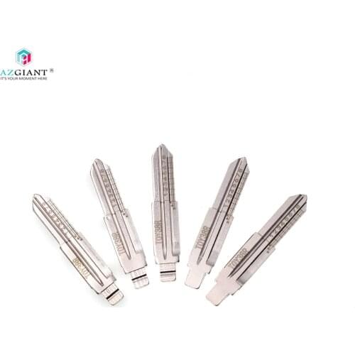5PCS Engraved Line Blank Scale Shearing Teeth Uncut Key Blade 08# TOY38R for Hafei/Xiali/Daewoo/Zhongtai for Lishi 2 in 1